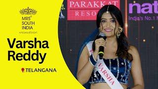 MRS SOUTH INDIA 2024 I INTRO ROUND | Varsha Reddy  |