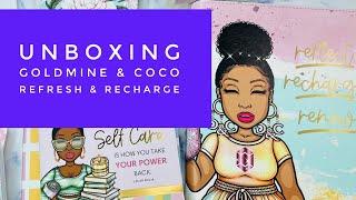 Unboxing | Goldmine & Coco | Planning & Journaling Subscription Boxes | Refresh & Recharge