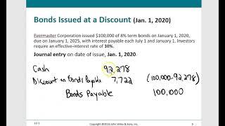 The effective interest rate method of amortizing discounts and premiums of bonds payable