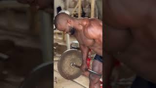 Intense back workout #africandiamond #bodybuilder