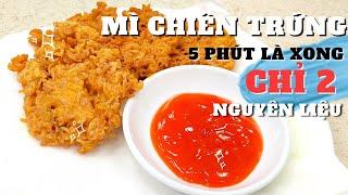 Cách làm MÌ GÓI CHIÊN TRỨNG 5 phút là xong chỉ từ 2 nguyên liệu| Phi Loan Vlog