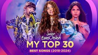 Junior Eurovision: MY TOP 30 FAVOURITE ENTRIES (2018-2024)