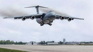 The Crazy Process of Landing US Largest 420 Ton Cargo Aircraft