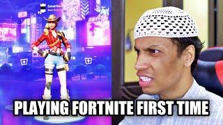 Father Plays Fortnite For the first time