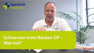 Schmerzen trotz Rücken-OP – Was tun? – Interview mit Chefarzt Dr. med. Oliver Meier