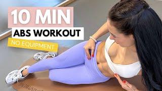 10 MIN INTENSE BEGINNER ABS WORKOUT - Killer Abs & Core, No Equipment, No Repeat