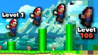 Mario, but Every Level the Quality Gets Worse