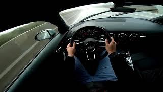 278 Km/H Audi TT RS  TOP SPEED on Autobahn POV