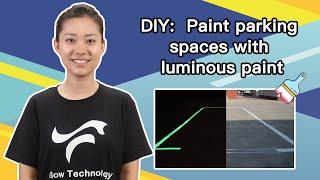 DIY: Paint parking spaces with luminous paint