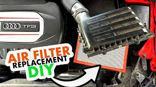 Audi A3/S3 (8V): 1.8 & 2.0 TFSI air filter replacement DIY tutorial