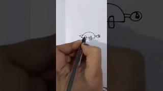 How to draw easy a turtle  for kids #viralvideo #shortsvideo #shorts