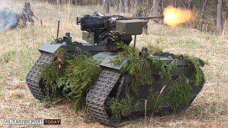 Super Weapon!! Ukrainian forces use UGV THeMIS robotic vehicles with lethal direct fire capability