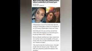 Delrie Rosario, 36 mother of four d*ed at LA fitness after falling off a treadmill...