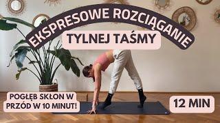 Ekspresowe rozciąganie tylnej taśmy - pogłęb swój skłon w przód  | Malva Stretching | 12 min