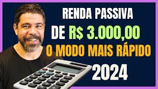 COMO RECEBER RENDA MENSAL DE R$ 3 MIL REAIS  DE RENDIMENTO TODOS OS MESES, O JEITO MAIS RÁPIDO.