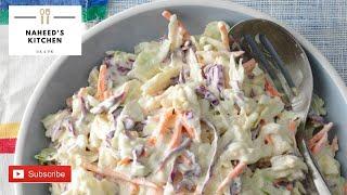 Homemade Coleslaw in KFC Style | Coleslaw Recipe by Naheed's Kitchen UK 2 PK