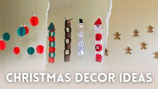 Christmas decorations ideas | paper craft | paper honeycomb ball | gingerbread man | home decor