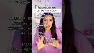 Afirmaciones para LEY DE ATRACCION  | Cami Rattin