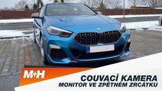 M+H | Couvací kamera s monitorem ve zpětném zrcátku v BMW 2