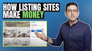 How do real estate listing sites make their money?