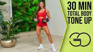 QUICK TOTAL BODY TONE UP Workout | GO - Day 1 #athomeworkout #workoutmotivation #fullbodyworkout