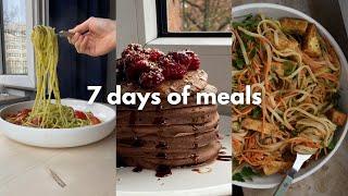 what i eat in a week *vegan and realistic* / easy meal ideas 