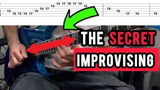 THE SECRET TO IMPROVISING GUITAR SOLOS (Lesson)