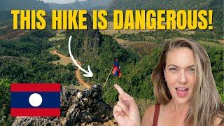NAM XAY VIEWPOINT & BLUE LAGOONS! Vang Vieng  Laos Travel Vlog
