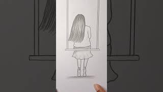 Girl BackSide Drawings / 10 Easy Girl Back Side drawings / Arun Easy Art