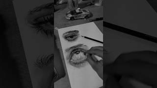 Realistic eye drawing  #drawing #shorts