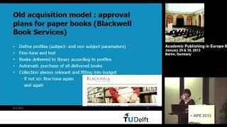 Innovative Collection Development with PDA in the TU Delft Library