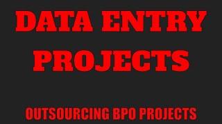 Data Entry Projects Outsourcing Services | Data Entry Work India #AscentBPO