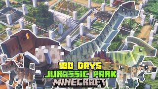 I Spent 100 DAYS Building A DINOSAUR ZOO In MINECRAFT