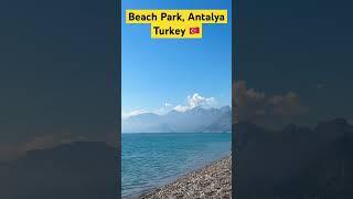 #beach ️ park in #antalya #turkey  with #beautiful #nature and #mountains on the #background