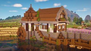 Minecraft | How to Build a Watermill House | Tutorial