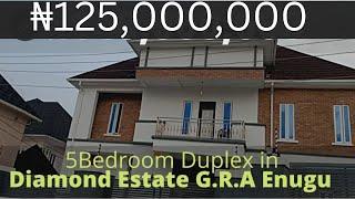 ₦125M: Beautiful 5Bedroom Duplex for sale| Diamond Estate Enugu|