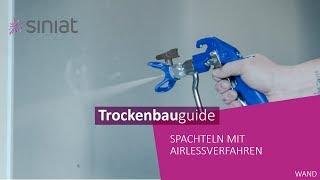 Spachteln mit Airless Spritzgerät | #Spachteln #Airless #Trockenbau -