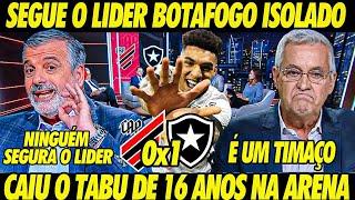 "VITÓRIA GIGANTE" SEGUE o LÍDER! BOTAFOGO VENCE e DEIXA MÍDIA PAULISTA ENCANTADA! "CAIU o TABU"