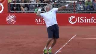 Björn Borg vs Henri Leconte in June 2013 in Belgium