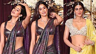 Janhvi Kapoor And Kriti Sanon @ Manish Malhotra Diwali Party | Daily Culture