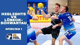 Highlights: VfL Lübeck Schwartau - TV Großwallstadt || 1.Spieltag || 2.Handballbundesliga