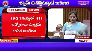 ap police jobs discussion in ap assembly #shyaminstitute