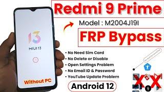 Redmi 9 Prime Hard Reset FRP Bypass | Redmi 9 Prime FRP Bypass MIUI 13 | Redmi 9 Prime FRP Bypass