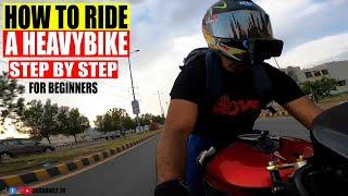 How to Ride a Heavy Bike in 7 Minutes | For Beginners | GoPro Experiment | Arslan Sheikh MotoVlogs