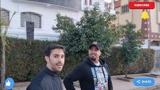 Mr.Vanz and Omar showing the new town of Azrou,Morocco