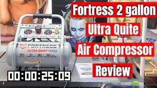 Fortress 2 Gallon Ultra Quiet Air Compressor - Features and Review