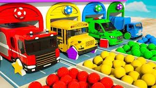 Finger Family Song - Wheels on the Bus | Soccer Balls and Shapes | Baby Nursery Rhymes & Kids Songs