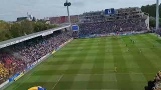 Sparta Prague fans taking over Sigma Olomouc Stadium. 01.03.2025