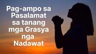 Pag-ampo sa Pasalamat (tungod sa grasya nadawat)