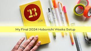 My Final 2024 Hobonichi Weeks Setup | Colorful Consistent Planning